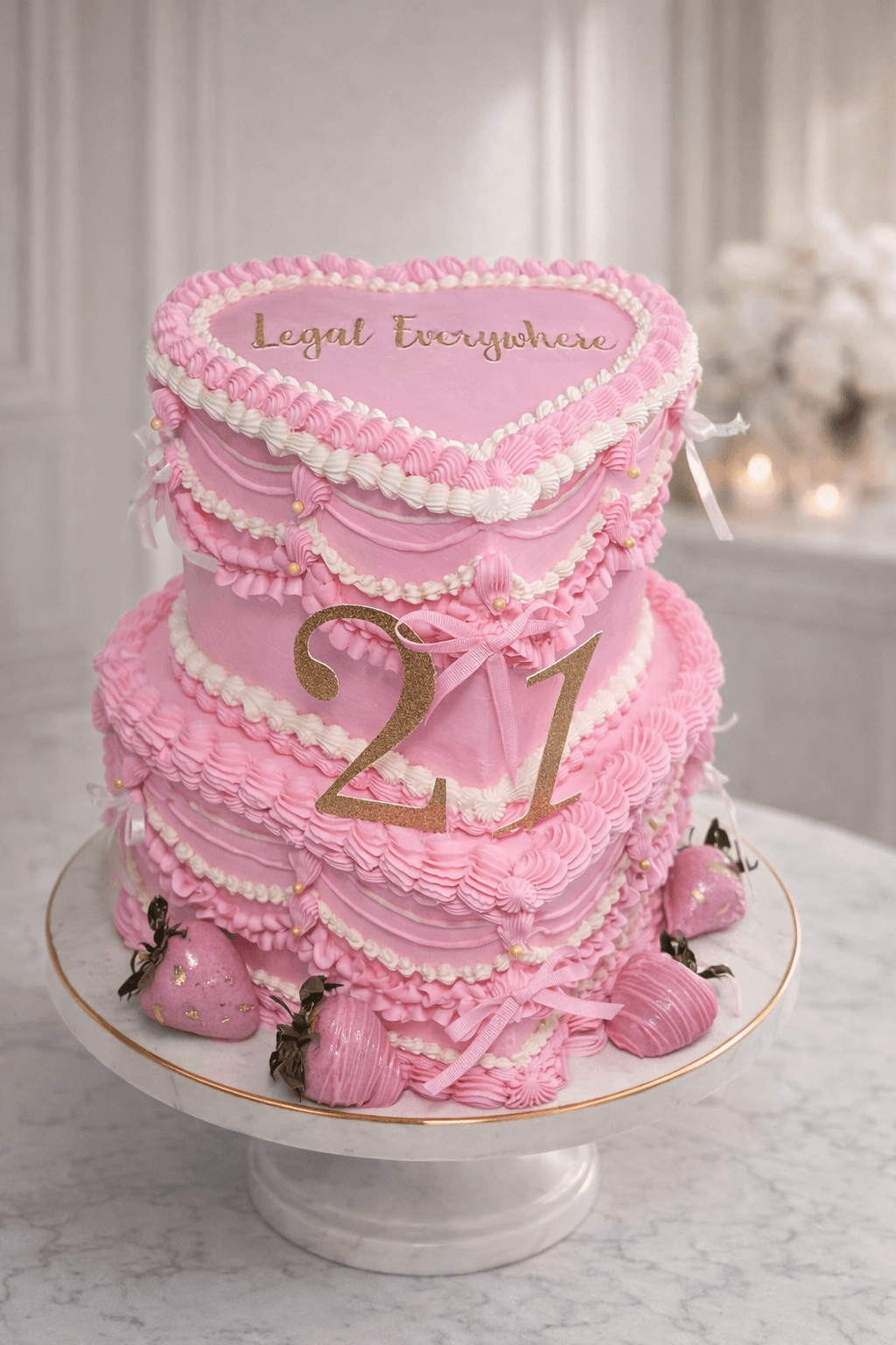 Elegant cake detail